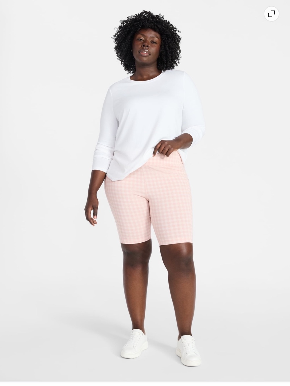 Terra & Sky Women's Plus Size Bike Shorts with Pocket